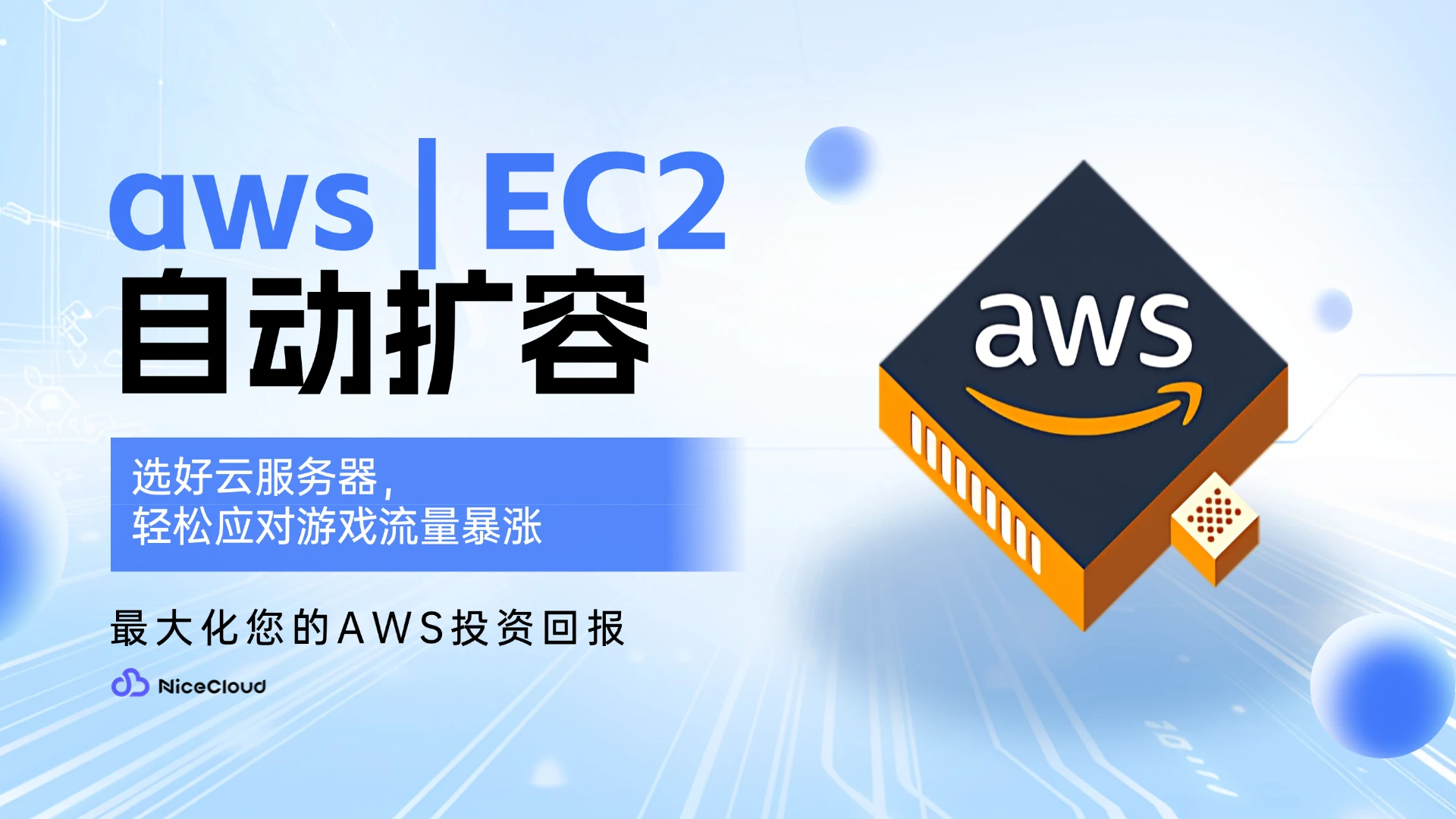 游戏玩家激增300%该怎么办？AWS国际版自动扩容方案助你高效应对!_NiceCloud多云服务平台